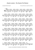 Go Junior, Go Senior - Junior Senior drum sheet music