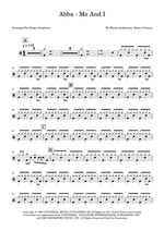 Me and I - ABBA drum sheet music