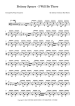 I Will Be There - Britney Spears drum sheet music