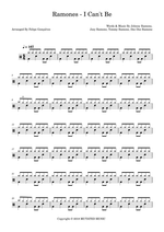 I Can't Be - Ramones drum sheet music