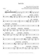 Let's Go - Shawn Desman drum sheet music