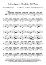 (You Drive Me) Crazy - Britney Spears drum sheet music