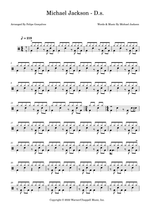 D.S. - Michael Jackson drum sheet music