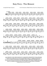 This Moment - Katy Perry drum sheet music