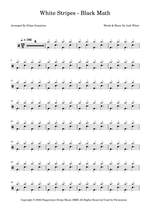 Black Math - The White Stripes drum sheet music