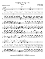 Foreplay/Long Time - Boston drum sheet music