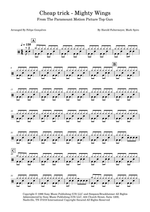 Mighty Wings Cheap Trick Full Drum Transcription / Drum Sheet Music SheetMusicDirect D