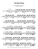 Real Thing - Sampha drum sheet music