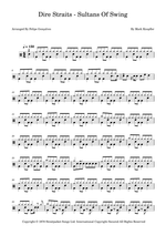 Sultans of Swing - Dire Straits drum sheet music