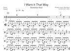 I Want It That Way - Backstreet Boys drum sheet music