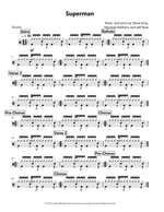 Superman - Eminem drum sheet music