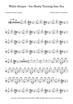 I'm Slowly Turning Into You - The White Stripes drum sheet music