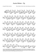 Up - Justin Bieber drum sheet music