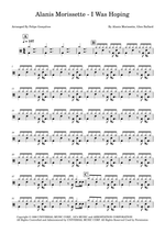 I Was Hoping - Alanis Morissette drum sheet music