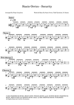 Security - Stacie Orrico drum sheet music