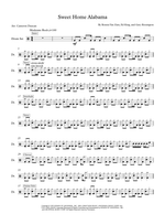 Sweet Home Alabama - Lynyrd Skynyrd drum sheet music