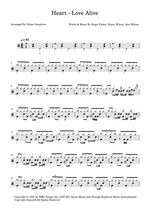 Love Alive - Heart drum sheet music