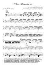 All Around Me - Flyleaf drum sheet music