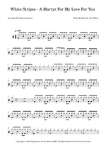 A Martyr for My Love for You - The White Stripes drum sheet music