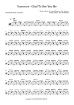Glad to See You Go - Ramones drum sheet music