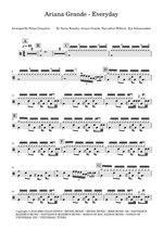 Everyday (feat. Future) - Ariana Grande drum sheet music