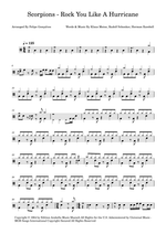 Rock You Like a Hurricane - Scorpions drum sheet music