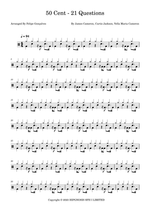 21 Questions - 50 Cent drum sheet music