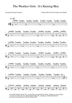 It's Raining Men - The Weather Girls drum sheet music