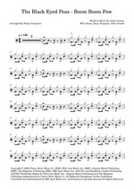 Boom Boom Pow - Black Eyed Peas drum sheet music