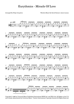Miracle of Love - Eurythmics drum sheet music