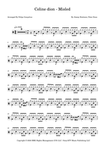 Misled - Celine Dion drum sheet music