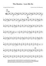 Love Me Do - The Beatles drum sheet music