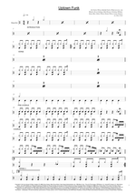 Uptown Funk (feat. Bruno Mars) - Mark Ronson drum sheet music
