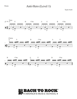 Anti hero - Taylor Swift drum sheet music
