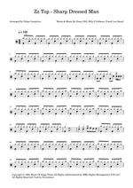 Sharp Dressed Man - ZZ Top drum sheet music