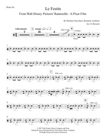 Le Festin (feat. Camille) - Michael Giacchino drum sheet music
