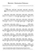 Destination Unknown - Marietta Waters drum sheet music