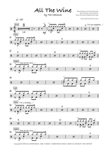 All the Wine - The National drum sheet music