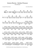 Surface Pressure - Jessica Darrow drum sheet music