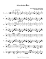 Man in the Box - Alice in Chains drum sheet music