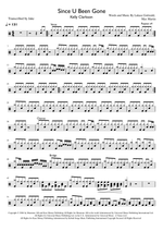Since U Been Gone - Kelly Clarkson drum sheet music