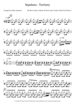Territory - Sepultura drum sheet music