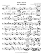 Prime Mover - Rush drum sheet music