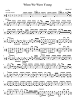 When We Were Young - Blink 182 drum sheet music