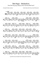Shakedown (From Beverly Hills Cop II) - Bob Seger & The Silver Bullet Band drum sheet music