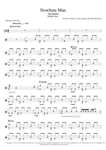 Nowhere Man - The Beatles drum sheet music