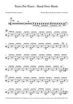 Head Over Heels - Tears for Fears drum sheet music