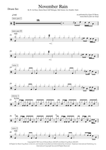 November Rain - Guns N' Roses drum sheet music