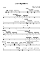 Leave Right Now - Will Young drum sheet music