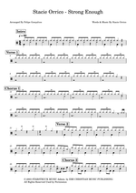 Strong Enough - Stacie Orrico drum sheet music